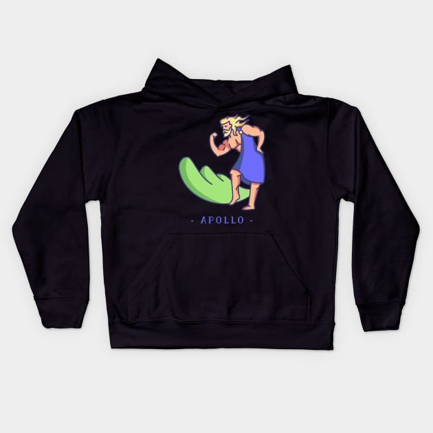 Apollo Greek Mythology Kids Hoodie by MimicGaming